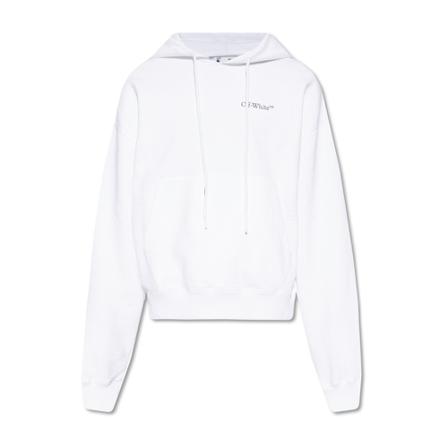 Off White Printed Hoodie Hvid, Herre, Størrelse: XL