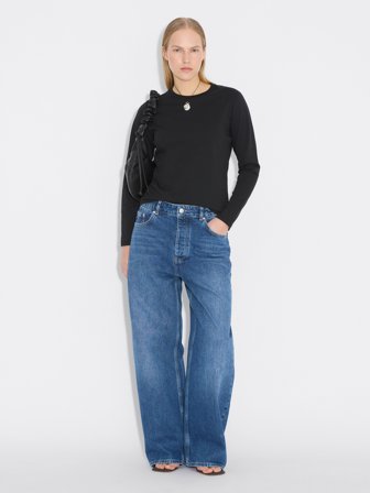 Holzweiler Regular Long Sleeve - Black - Women's - XL