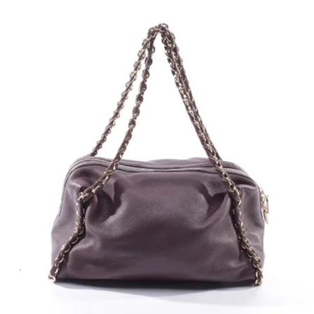 Moschino Pre-Owned Pre-owned Läder axelremsvskor brun, Dam, Dam, Storlek: ONE SIZE