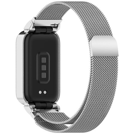 Xiaomi Smart Band 9 Active / Redmi Band 3 magneettiranneke integroidulla metallikehyksellä [DB]