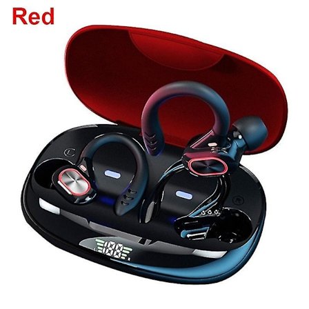Tws Bluetooth 5.0 hörlurar trådlösa sport earhook hörlurar vattentäta brusreducerande handsfree
