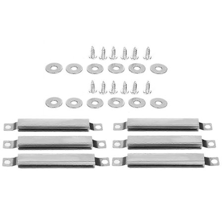 2 Sæt Grill Crossover Justerbare Kanalrør Barbecue Rustfrit Stål Gas Reparationssæt