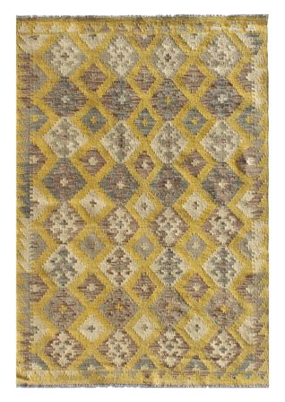 Oriental Kilim Afghan Old Style Rug 131X174 Wool, Afghanistan