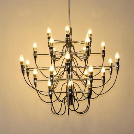 Ecolight 30-lampun 85 cm luova kynttilätyylinen riippuvalaisin metallista