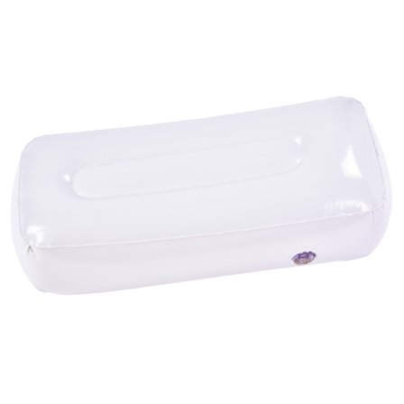 Bärbar hopfällbar sittkudde Uppblåsbar tjock sits för utomhuscampingfiske Vit