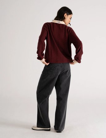 Prohibited Legacy Knitted Jersey - Burgundy - L