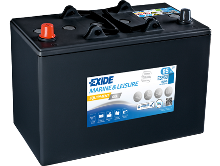 Exide ES950M Förbrukningsbatteri 12V, 85 Ah, Elfördelning & strömförsörjning