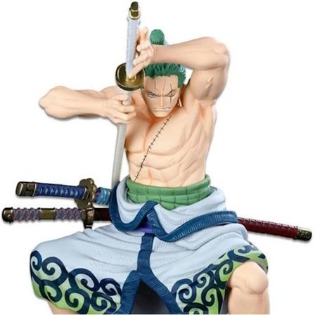 Figurine - Banpresto - Zoro Roronoa - 13 cm - Høj kvalitet - One Piece