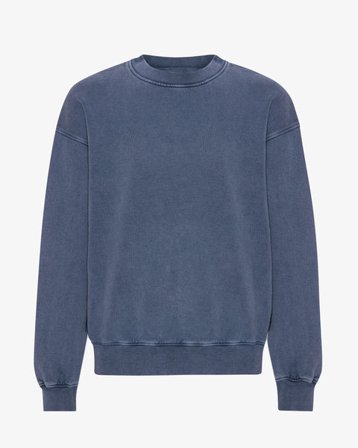 Organic Oversized Crew - Neptune Blue - Male - S