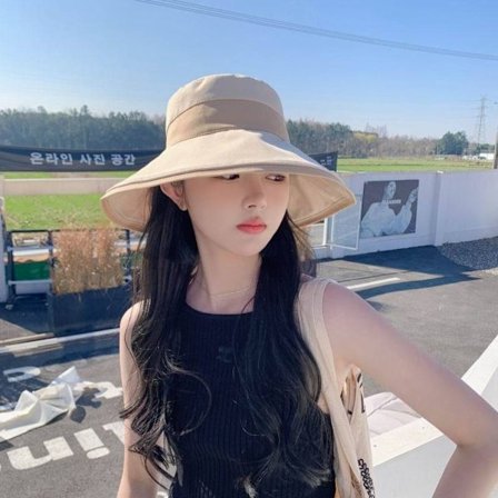 Mordely Bucket Hat Beach Cap BEIGE