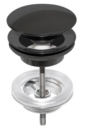 Gustavsberg GB41636575 53 Bundventil sort, Badeværelse