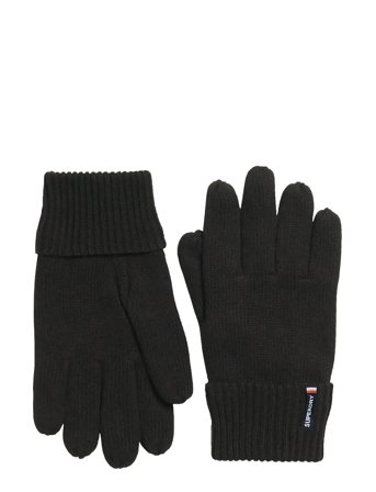 Essential Logo Knitted Gloves Black Superdry