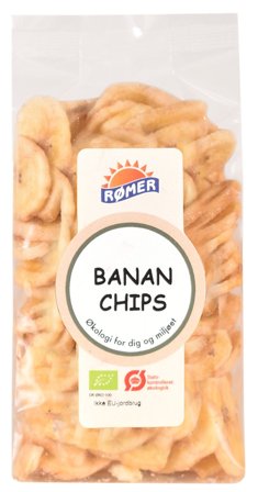 Rømer Bananchips Ø 200 g, Helse & Madvarer, Tørret Frugt & Nødder, Tørret Frugt