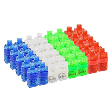 40 stk. LED Fingerlys Kompatible med børn og voksne, lyse festartikler, festudstyr Kompatible med ferier