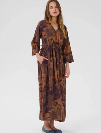 Culture Cujustine Gally Long Dress - Brown - S