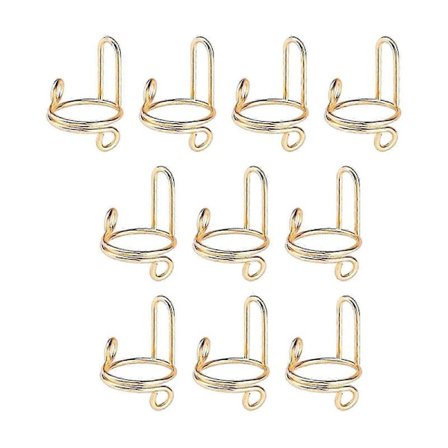 10 st Fingernagelringar, Halal Nagelringar Set, Avtagbara för Press on Naglar Nagelkonst Dekoration Kvinnor Present Metall Tjej Inget Lim [DB]