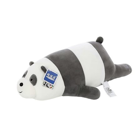 We Bare Bears -pehmolelu, tarttumisnukke, harmaakarhu, panda, jääkarhu, 28 cm, 38 cm, makuuasento, XiXi, musta, valkoinen