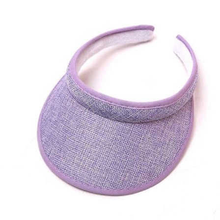 Clip On -visiiri aurinkohattu aikuisille, leveä lieri, clip on -päähinevisiiri naisille, lila_tfrf Purple