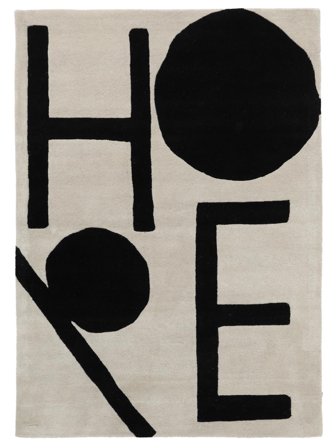 Future 200X300 Off White/Svart Ullmatta