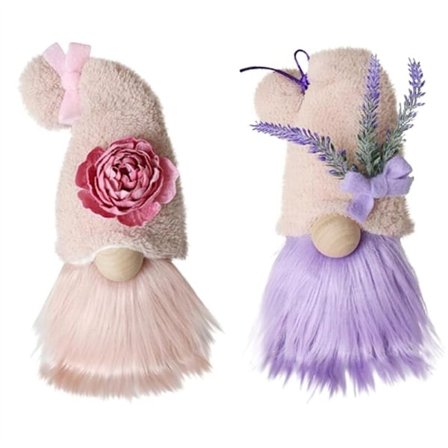 Laventelin tonttukoristeet, violetit tonttukoristeet, käsintehty plyysi, ruotsalainen tonttu, kääpiömaalaistalon sisustus