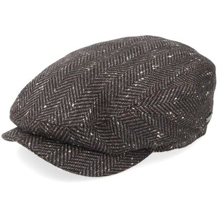 Stetson - Grå Keps - Driver Cap Cashmere/Silk Charcoal Flat Cap @ Hatstore