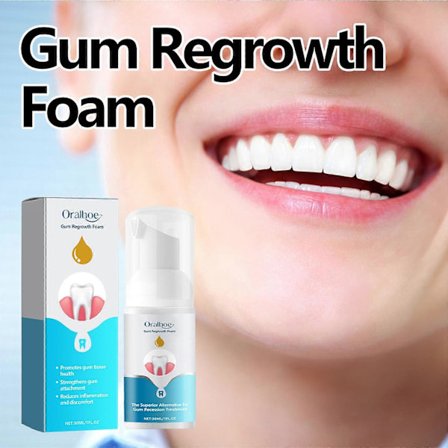 Gum Genopbygningsskum, Tandkødsbehandlingsskum, Antiinflammatorisk, Tandkødsvævsregenerering og Reparation, Tandkødspleje Skum Mousse, Dybderensende 
