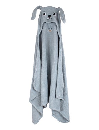 Filibabba Hare Hooded Towel - Blue - ONE SIZE