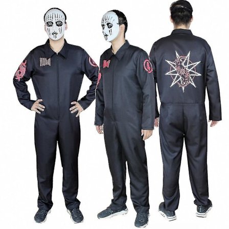 Halloween Cosplay Onesie -asu Slipknot -vaatteet (FMY)