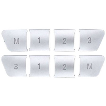 Bilstil Sätesjustering Minne 1 2 Knapp Omslag Dekaler Passar för Gla Cla ML C E Klass