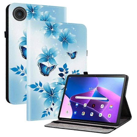 Lenovo Tab TB311FU -nahkakotelo, kuvioitu, seisontatuellinen tablettikotelo korttipaikoilla