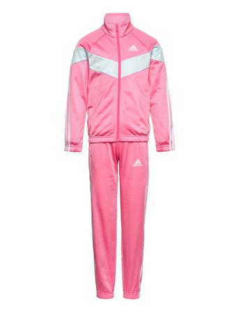 Aeroready Colorblock Polyester Tracksuit Pink Adidas Performance