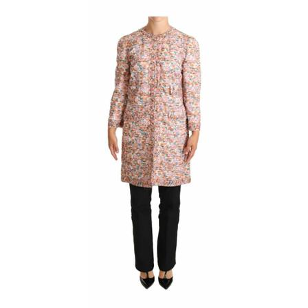 Dolce & Gabbana, Single-Breasted Coats Beżowy, Kobieta, Rozmiar: M
