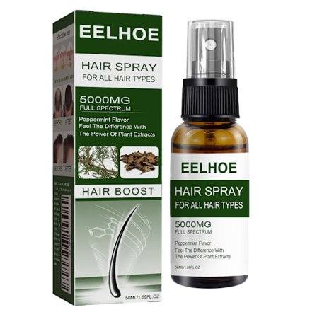 Hårvekstspray 5000mg Full-Spectrum Peppermints Smak Hårvekstspray Anti-Hårtap Behandlinger For Kvinner Menn