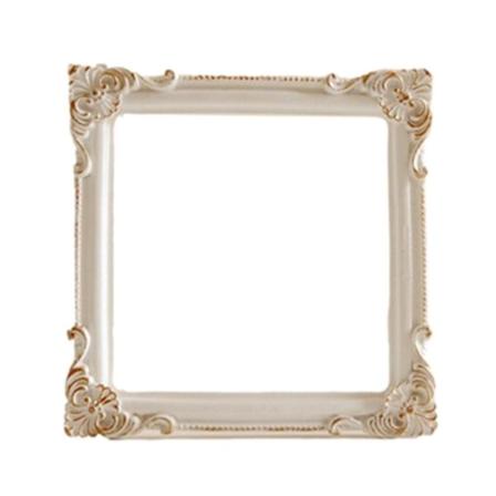 Vintage Frame jäljitelmä veistetty valokuvakehys VALKOINEN White