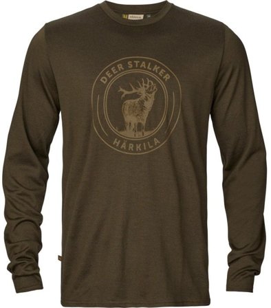 Härkila M's Game Long-Sleeved T-Shirt Willow Green Stag
