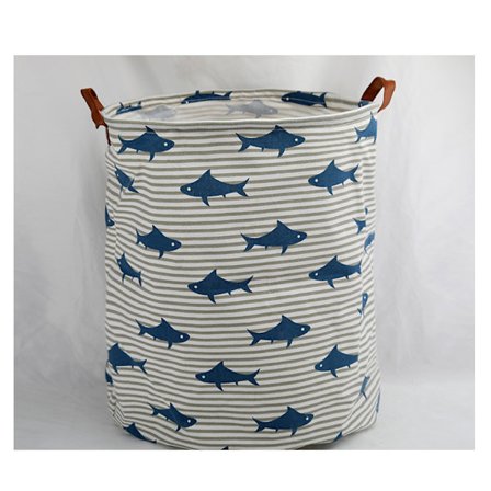 Fashion Hopvikbar Tvättkorg Tyg Tvättkorg Tvätt