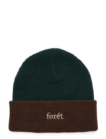 Fir Beanie - Dark Green/Rubber Accessories Headwear Beanies Grön Forét
