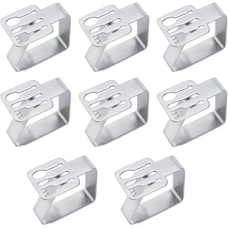 Stylish Tablecloth Clips, Heavy Duty Stainless Steel Picnic Table Clips for Outdoor Camping and Dining Table
