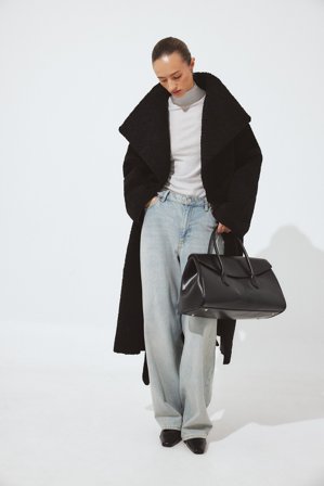 NA-KD High Neck Teddy Coat - Teddy bear jakker & frakker - Sort - EU 38