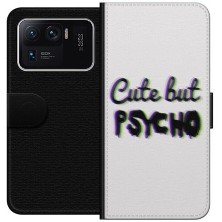 Kompatibelt Lommeboketui til Xiaomi Mi 11 Ultra Regnbuefarget leketøyfigur med et lykkelig ansikt og fargerike sirkler i en leken studioillustrasjon