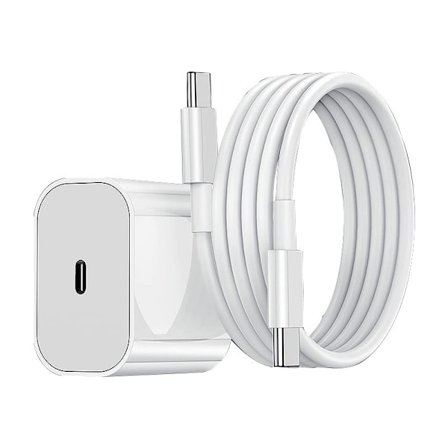 4 st iPhone Laddare - Snabbladdare - Adapter + Kabel 30W USB-C Vit 4-Pack iPhone