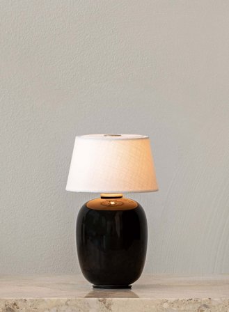 Torso oppladbar bordlampe - sort