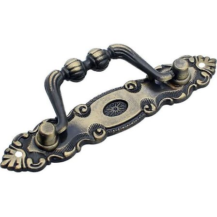 4 st Låda Handtag Gammalt Zinkbrons Låda Handtag Vintage Möbel Handtag Dekoration Retro Dörr Handtag