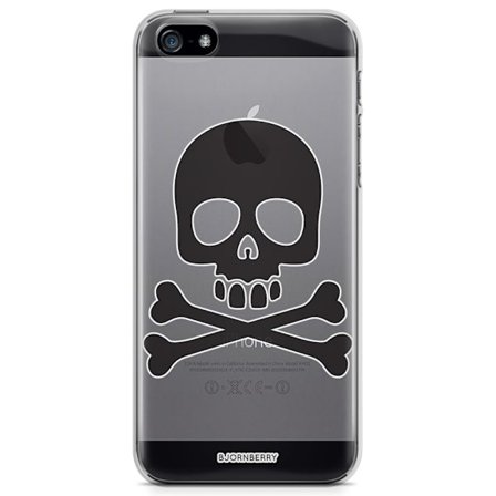 Bjornberry iPhone 5/5S/SE TPU Skal - Skull