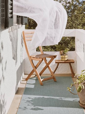 Washable Indoor/Outdoor Rug Clio Light Green Runner Small Oeko-Tex