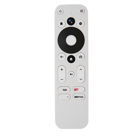 Ersättningsfjärrkontroll för KM2 KM2 PLUS Android 4K UHD TV-box Bluetooth Röstfjärrkontroll Vit