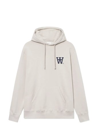 DOUBLE A BY W.W. Wwcass Aa Chest Print Hoodie Vit