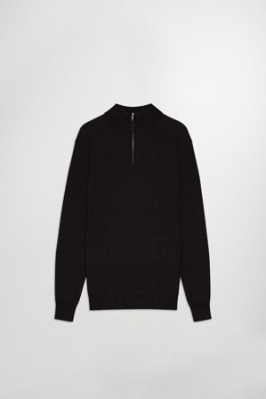 Sergio Polo Herr Svart Certified Wool