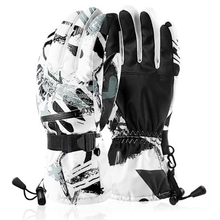 Skigloves for menn og kvinner, vanntette, 2024 oppdaterte touch screen snøhansker, snowboardhansker for kaldt vær (menn)