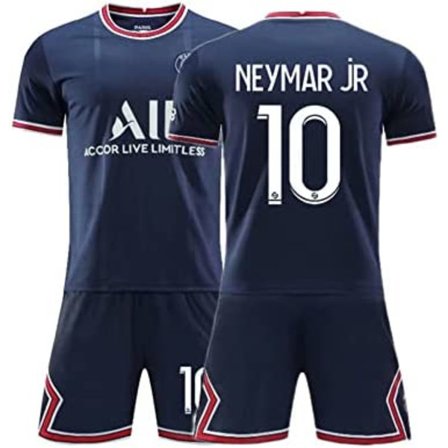 barnfotbollströja nr 30 Messi nr 7 Mbappé nr 10 Neymar 16-3XL